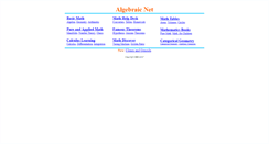 Desktop Screenshot of algebraic.net